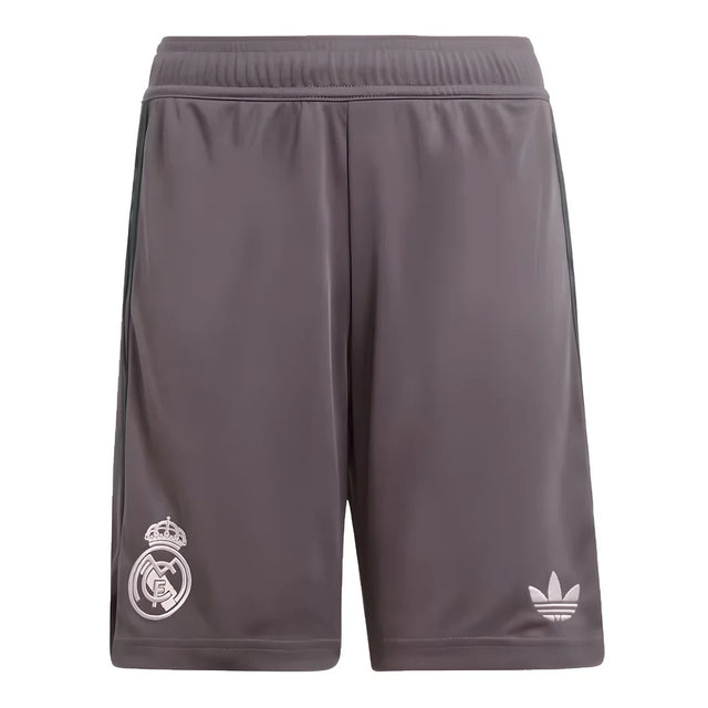 2024-2025 Real Madrid Third Shorts (Charcoal) - Kids_0