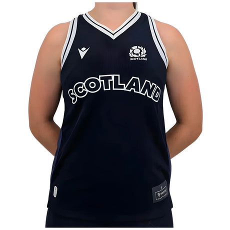 2024-2025 Scotland Rugby Training Singlet (Navy) - Womens_1