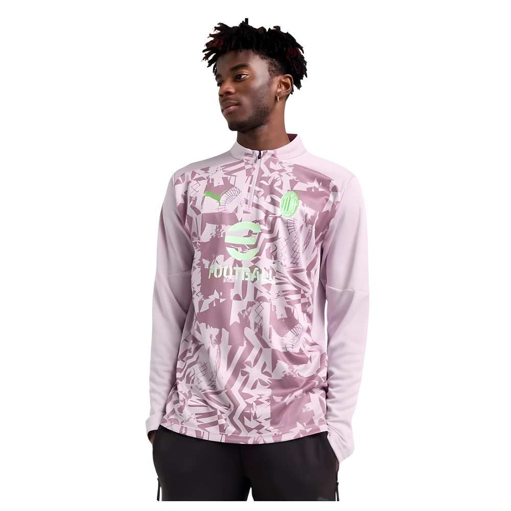 2024-2025 AC Milan Prematch 1/4 Zip Top (Grape)_1