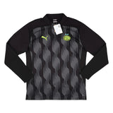 2024-2025 PSV Eindhoven Prematch 1/4 Zip Top (Black)_1