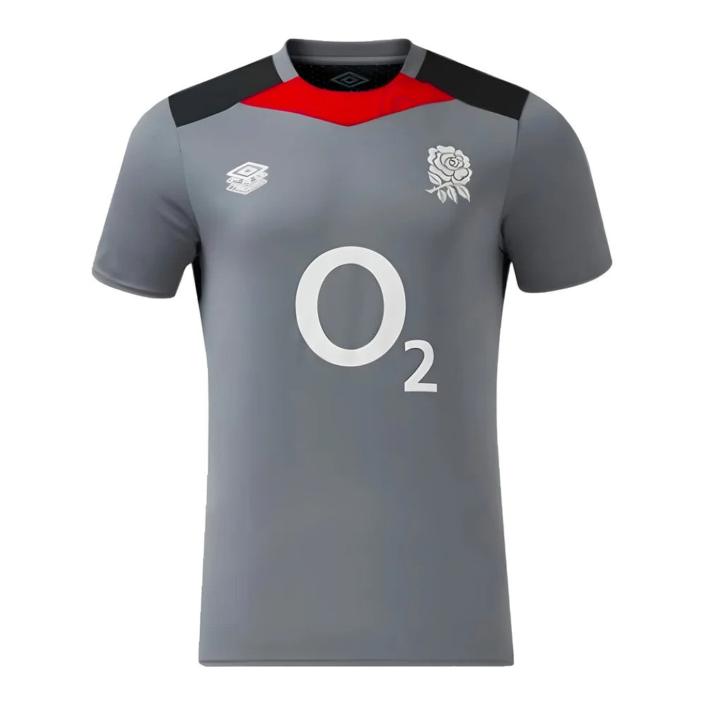 2024-2025 England Rugby Gym Tee (Grey) - Kids_0