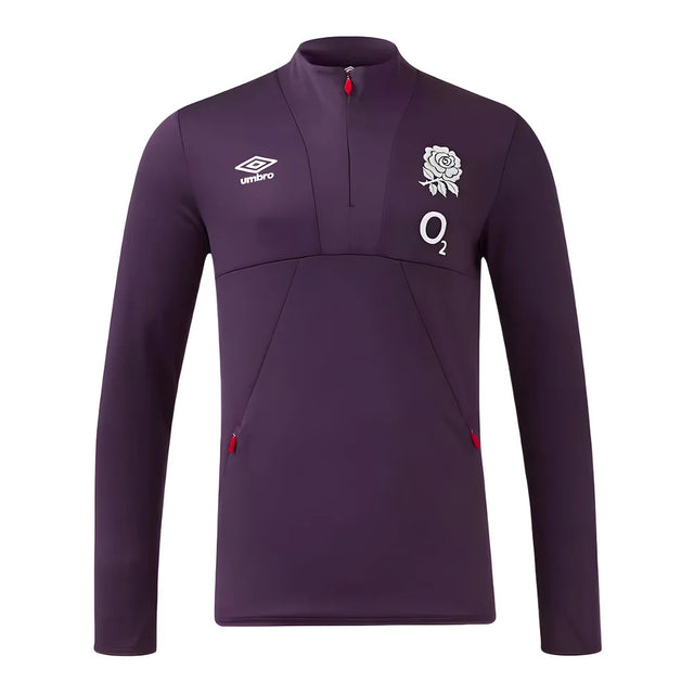 2024-2025 England Rugby 1/2 Zip Training Fleece (Nightshade)_0