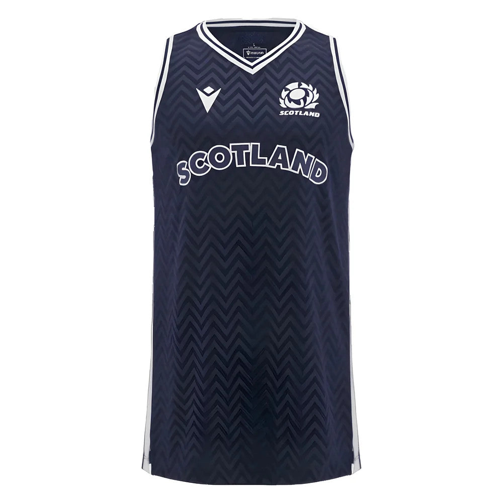 2024-2025 Scotland Rugby Basketball Singlet (Navy) - Kids_1