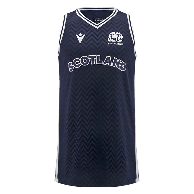 2024-2025 Scotland Rugby Basketball Singlet (Navy) - Kids_1