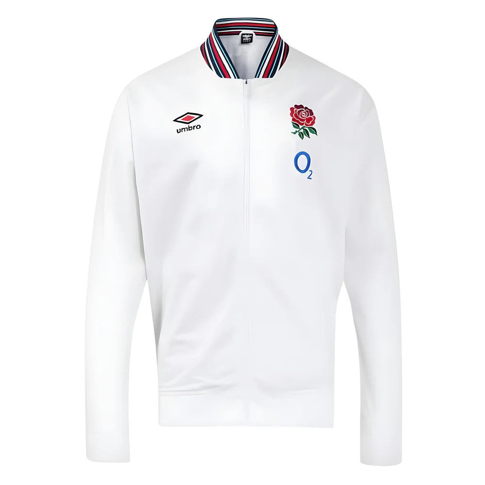 2024-2025 England Rugby Anthem Jacket O2 (White) - Womens_0