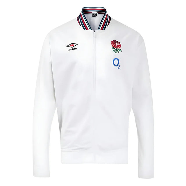 2024-2025 England Rugby Anthem Jacket O2 (White) - Womens_0