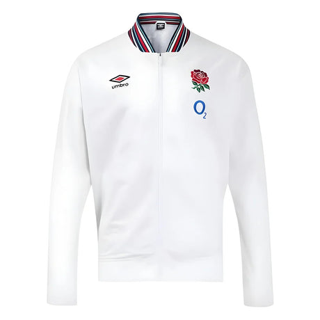 2024-2025 England Rugby Anthem Jacket O2 (White) - Kids_0