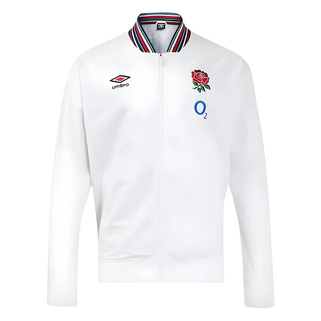 2024-2025 England Rugby Anthem Jacket O2 (White) - Kids_0