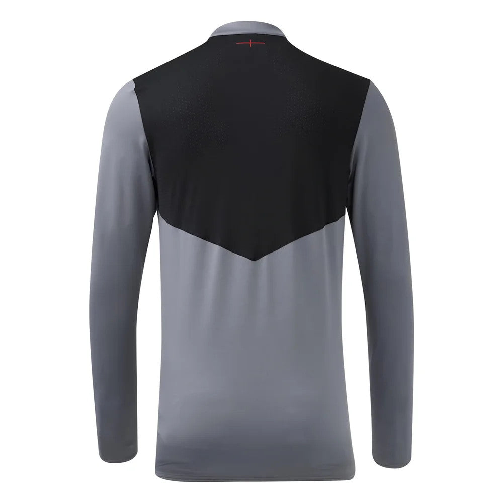 2024-2025 England Rugby Mid Layer Top O2 (Grey) - Kids_1