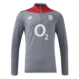 2024-2025 England Rugby Mid Layer Top O2 (Grey) - Kids_1