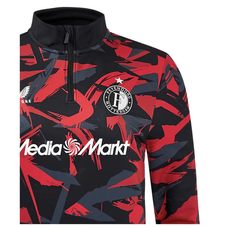 2024-2025 Feyenoord Matchday 1/4 Zip Midlayer (Black)_3
