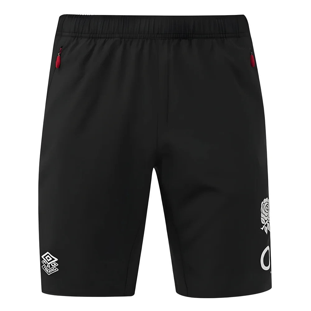 2024-2025 England Rugby Gym Shorts O2 (Black)_3