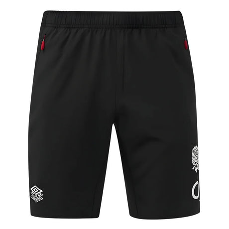 2024-2025 England Rugby Gym Shorts O2 (Black)_3