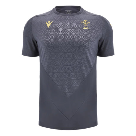 2024-2025 Wales WRU Rugby Training Poly Shirt (Anthracite) - Kids_0
