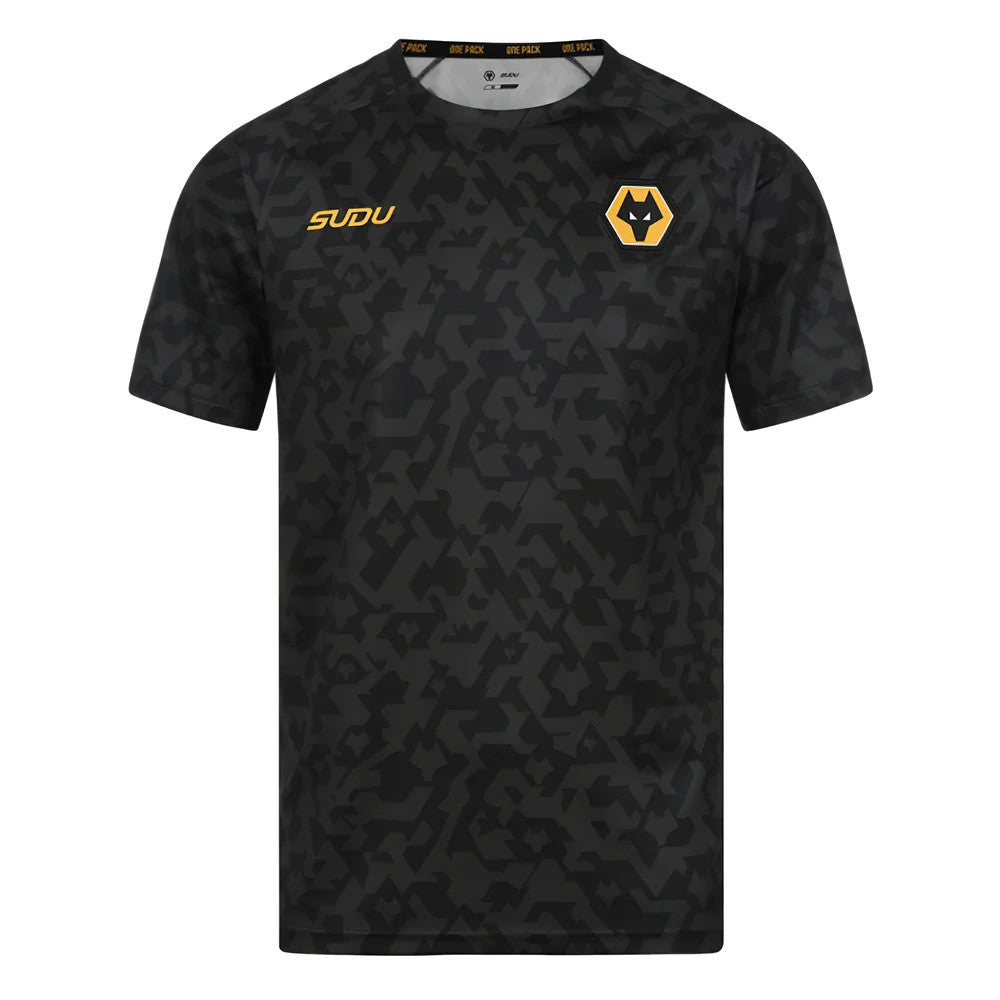2024-2025 Wolves Pre Match Training Shirt (Black)_3