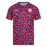 2024-2025 Wolves Pre Match T-Shirt - Blue/Pink_3