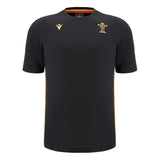 2024-2025 Wales Rugby Travel Cotton T-Shirt (Black)_0