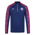 2024-2025 Wolves Pre Match 1/4 Zip Top (Blue/Pink)_3
