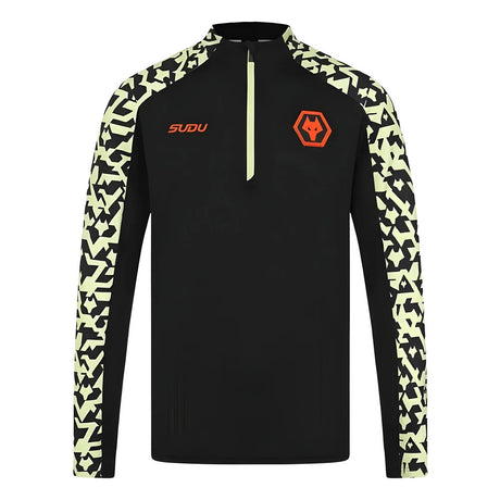 2024-2025 Wolves Pre Match 1/4 Zip Training Top (Black)_3