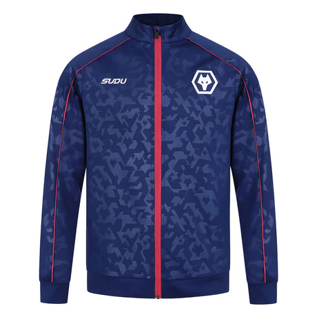 2024-2025 Wolves Pre Match Anthem Jacket - Blue_2