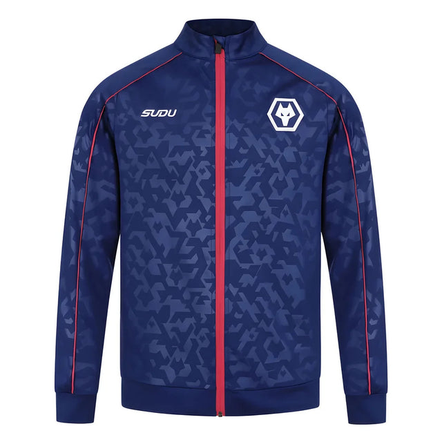 2024-2025 Wolves Pre Match Anthem Jacket - Blue_2