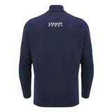 2024-2025 Cardiff Blues Rugby Heavy 1/4 Zip Top (Navy)_1