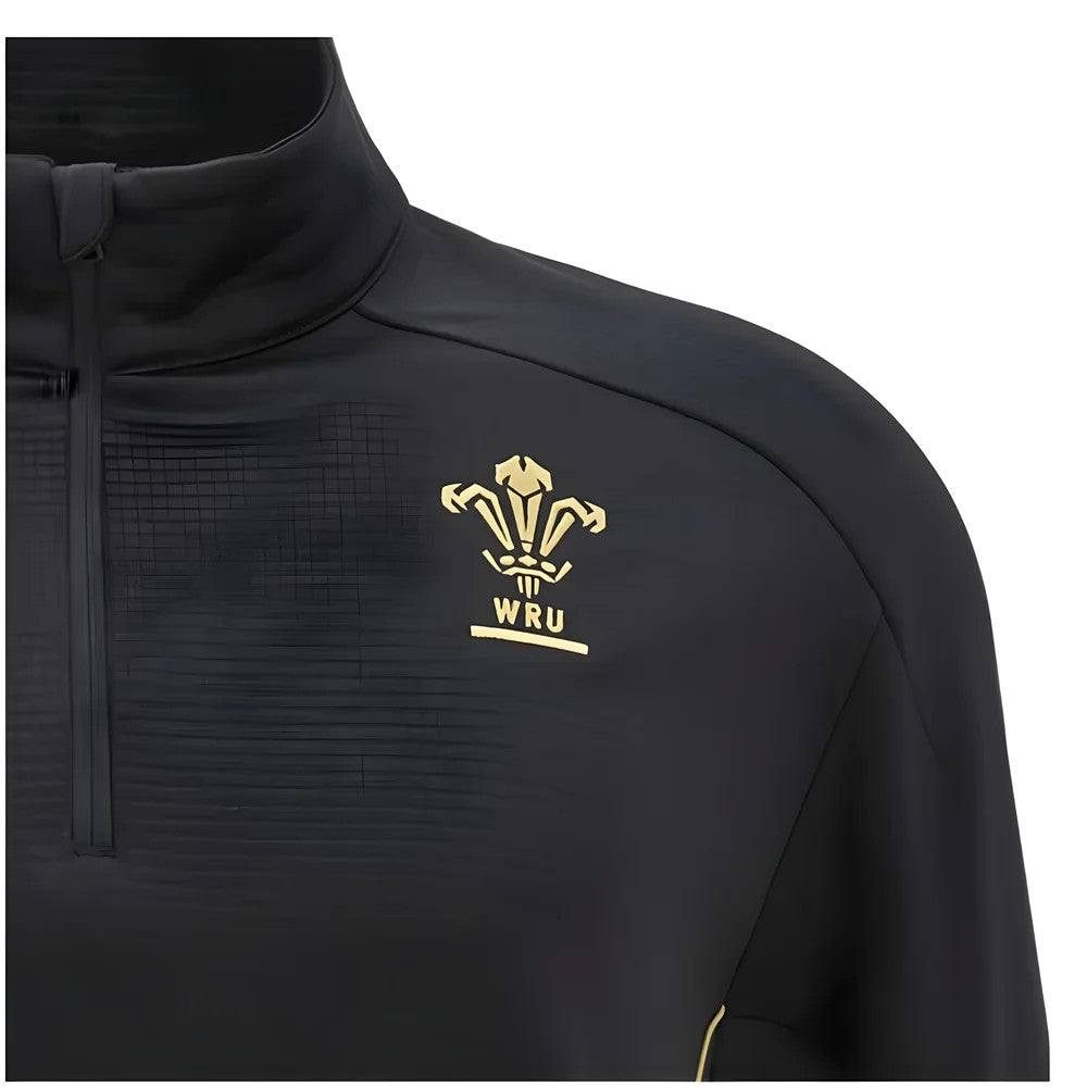 2024-2025 Wales Rugby WRU Travel 3D Fleece (Black)_2