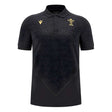 2024-2025 Wales Rugby WRU Travel Poly Polo Shirt (Black)_0