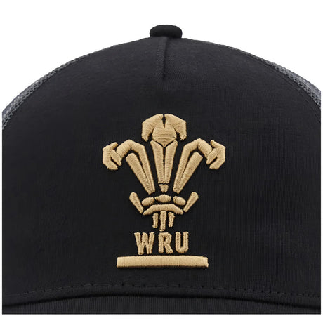2024-2025 Wales Rugby Trucker Baseball Cap (Black)_2