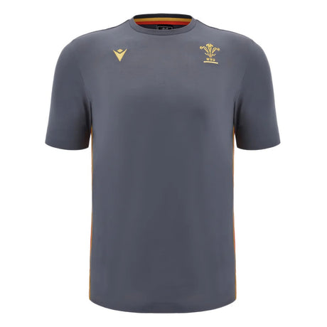 2024-2025 Wales Rugby Travel Cotton T-Shirt (Anthracite) - Kids_2