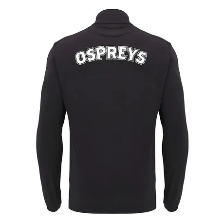 2024-2025 Ospreys Rugby Training 1/4 Zip Top (Black)_2