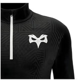 2024-2025 Ospreys Rugby Training 1/4 Zip Top (Black)_2