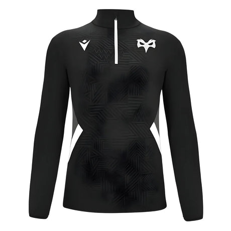 2024-2025 Ospreys Rugby Training 1/4 Zip Top (Black)_2