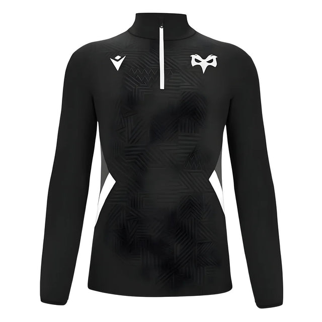 2024-2025 Ospreys Rugby Training 1/4 Zip Top (Black)_2