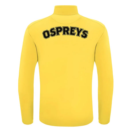 2024-2025 Ospreys Rugby 1/4 Zip Training Top (Yellow)_1