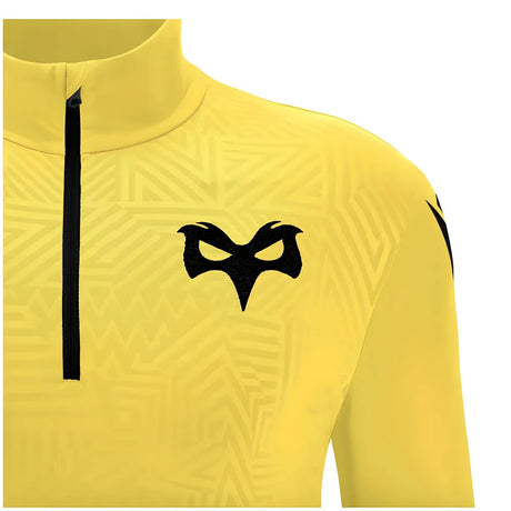 2024-2025 Ospreys Rugby 1/4 Zip Training Top (Yellow)_2