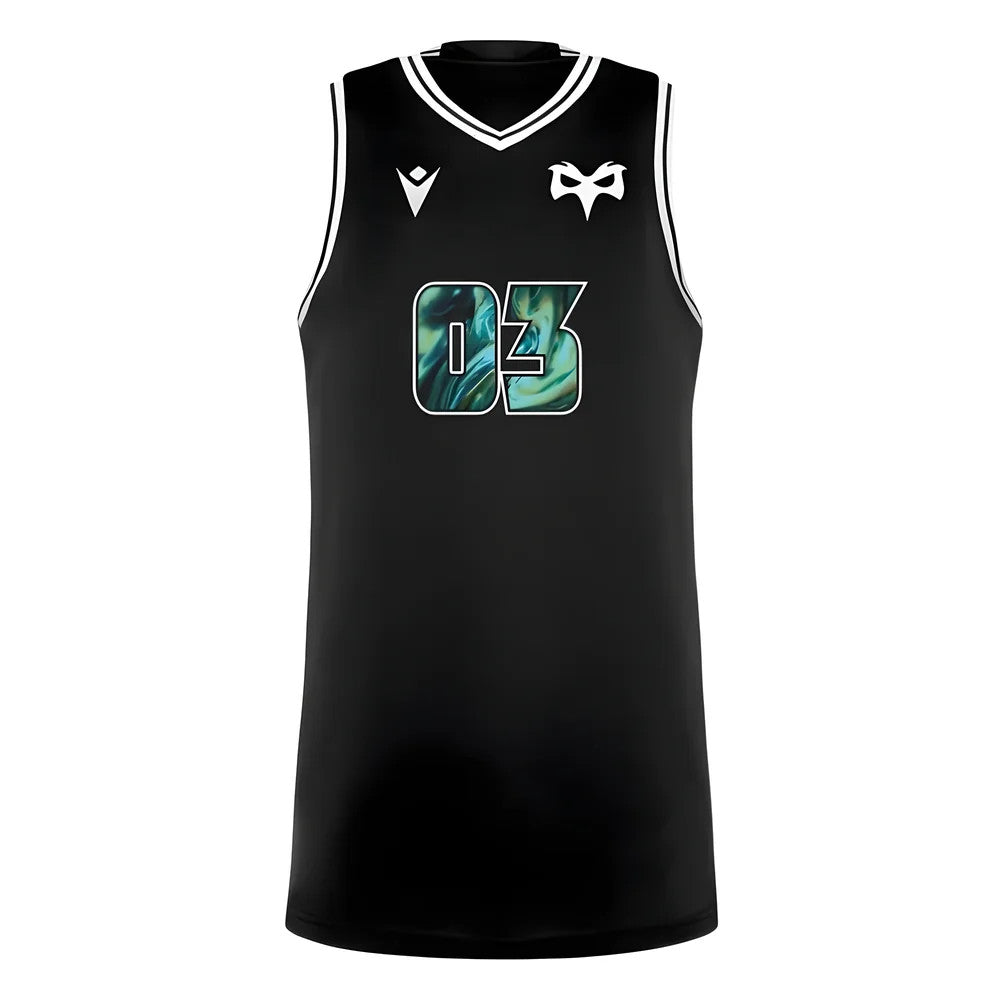 2024-2025 Ospreys Rugby Basketball Vest (Black)_1