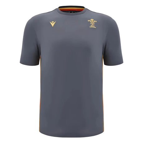 2024-2025 Wales Rugby Travel Cotton T-Shirt (Anthracite)_0