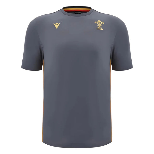 2024-2025 Wales Rugby Travel Cotton T-Shirt (Anthracite)_0