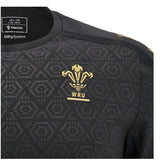 2024-2025 Wales Rugby WRU Poly Training Shirt (Black) - Kids_2