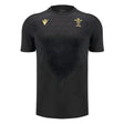 2024-2025 Wales Rugby WRU Poly Training Shirt (Black) - Kids_0