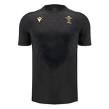 2024-2025 Wales Rugby WRU Poly Training Shirt (Black) - Kids_0