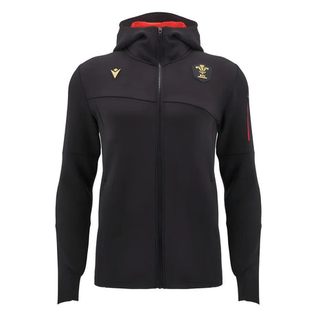 2024-2025 Wales WRU Rugby Ath Full Zip Hoody (Black)_2