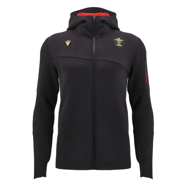2024-2025 Wales WRU Rugby Ath Full Zip Hoody (Black)_2