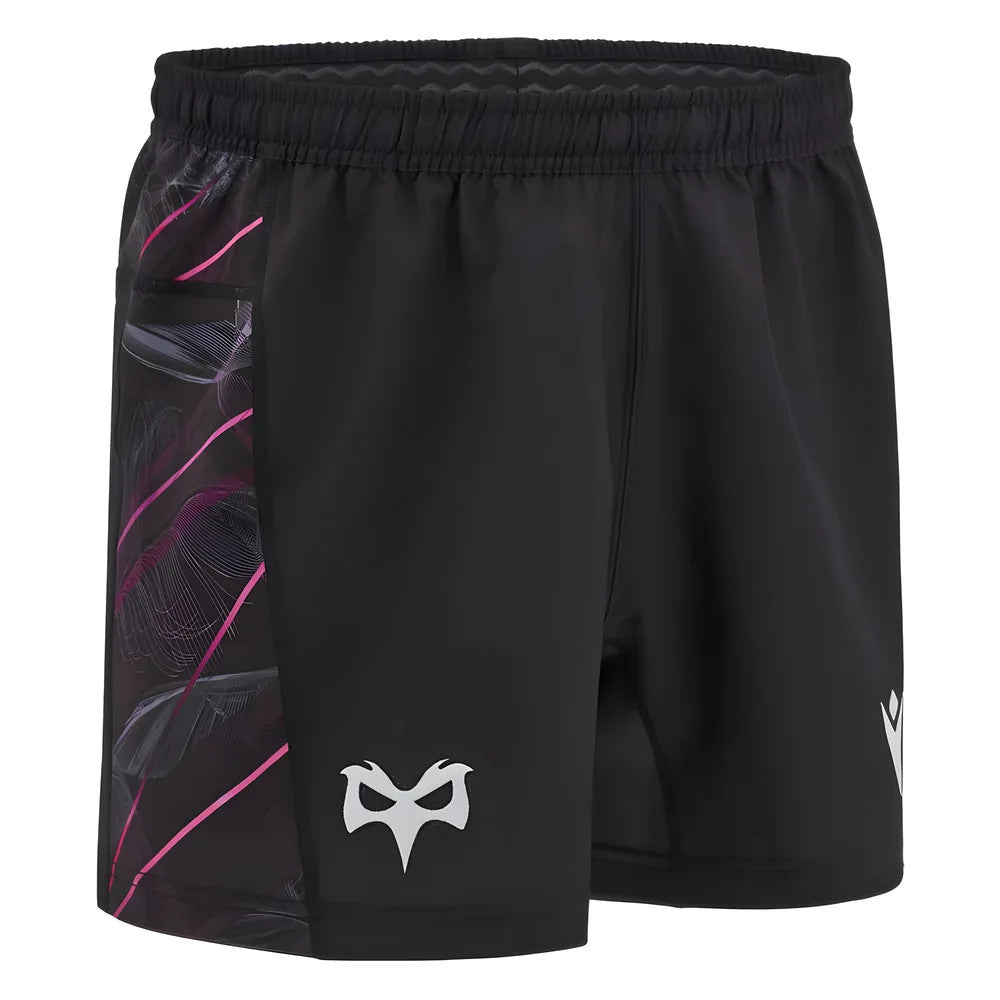 2024-2025 Ospreys Rugby Home Shorts (Black)_1