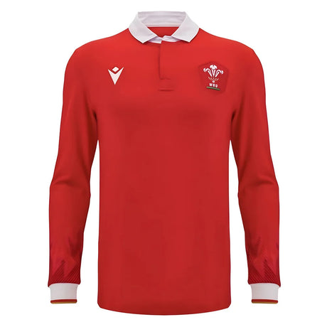 2024-2025 Wales WRU Home LS Cotton Rugby Shirt_0