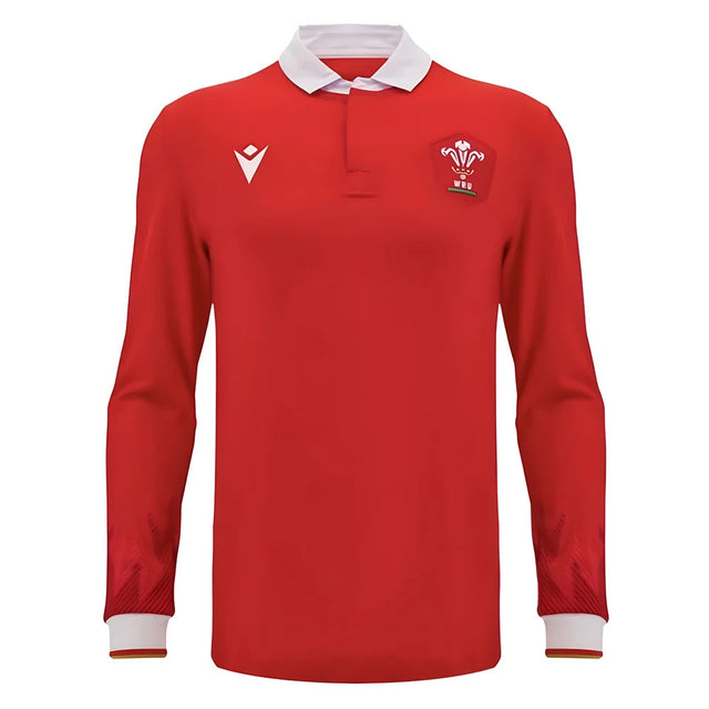 2024-2025 Wales WRU Home LS Cotton Rugby Shirt_0