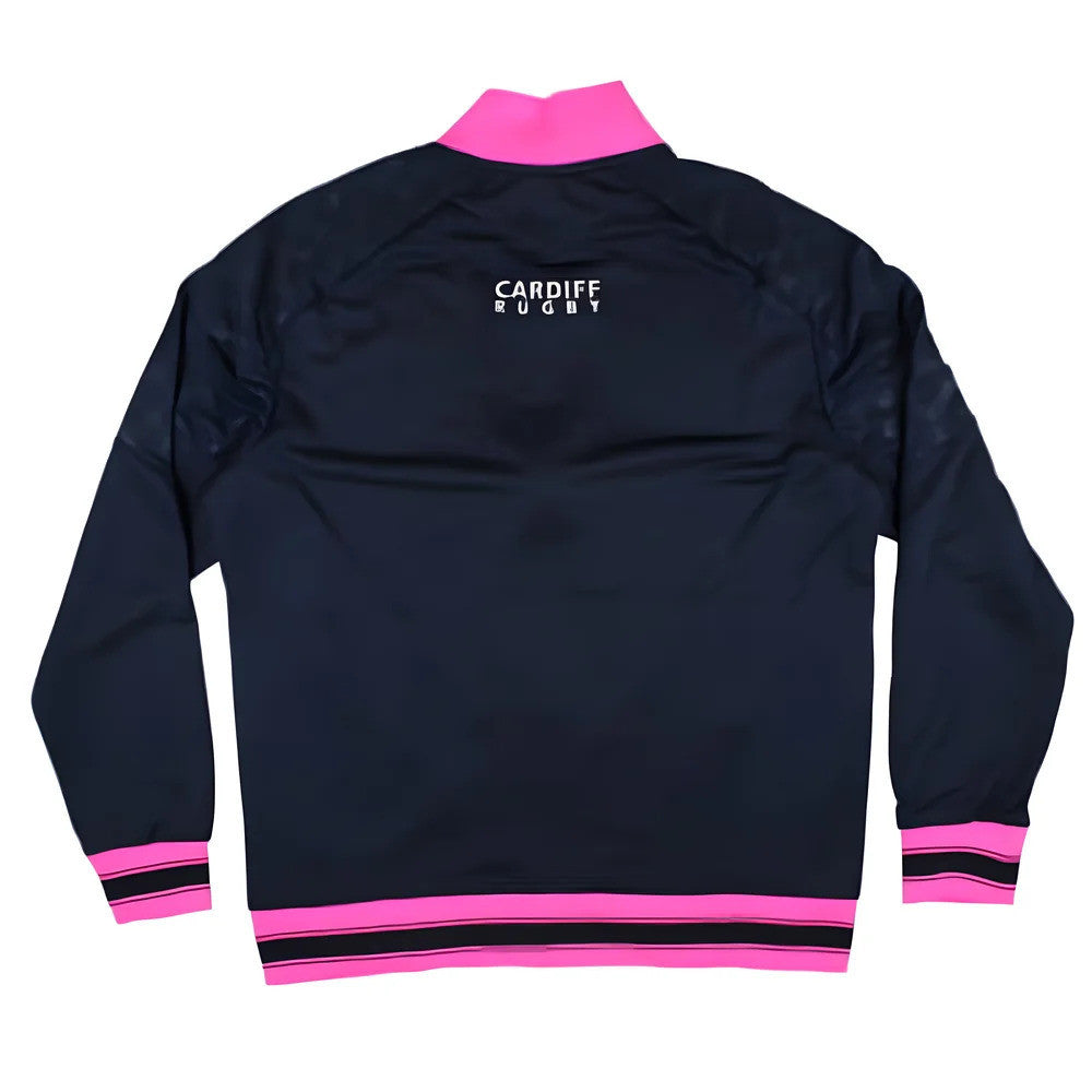 2024-2025 Cardiff Blues Rugby Warmup Anthem Jacket (Navy)_1