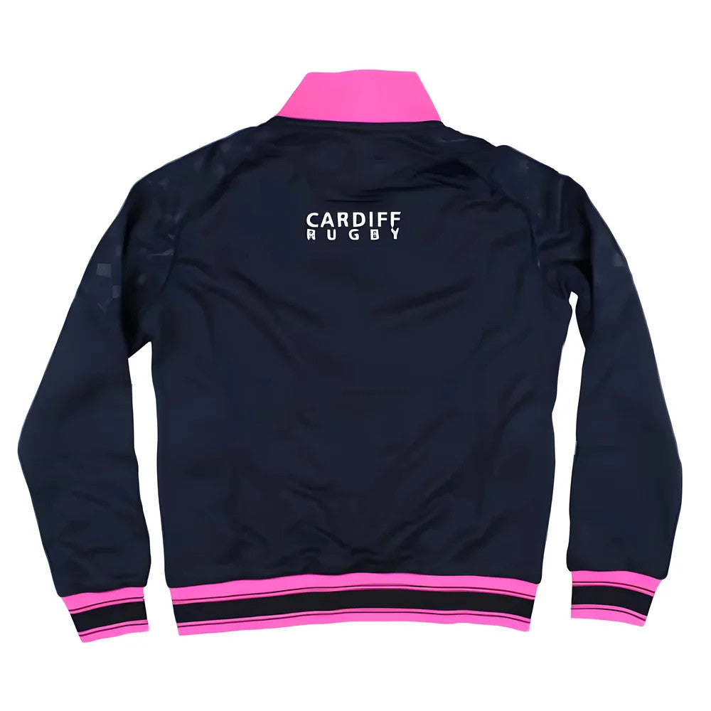 2024-2025 Cardiff Blues Warm Up Anthem Jacket (Navy) - Kids_1