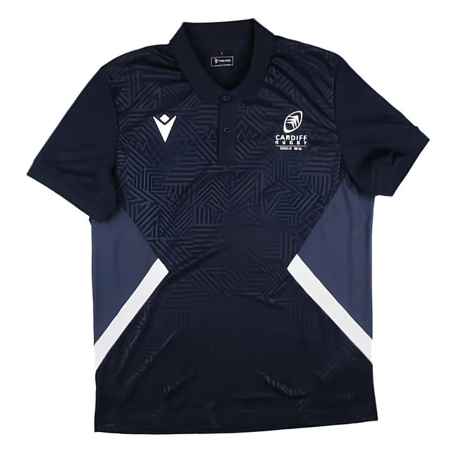 2024-2025 Cardiff Blues Rugby Travel Polo Shirt (Navy)_1